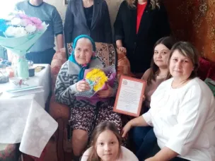 100-летний юбилей отметила жительница села Саваслейка Ольга Михайловна Колядова